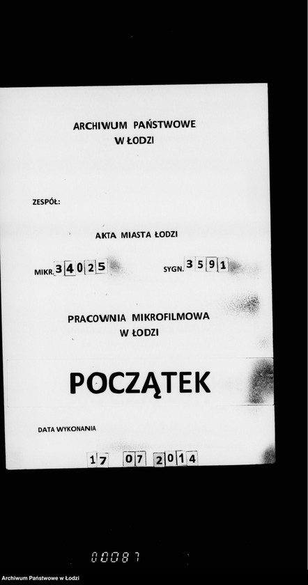 Obraz 1 z jednostki "O proverke granic lesa i zemel´ gorodskoj kassy"