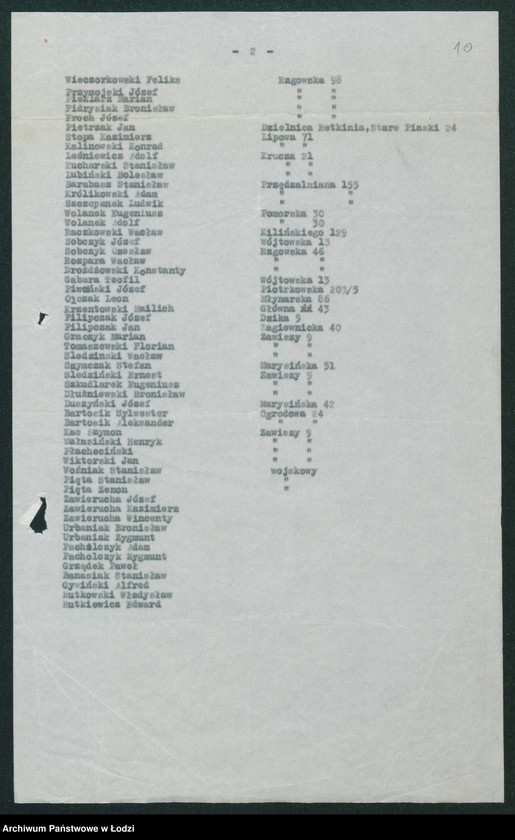 Obraz 12 z jednostki "[Akta IX Komisariatu Milicji Obywatelskiej - pokwitowania, spisy oddanej broni, spisy wolnych lokali, rowerów i motocykli]"