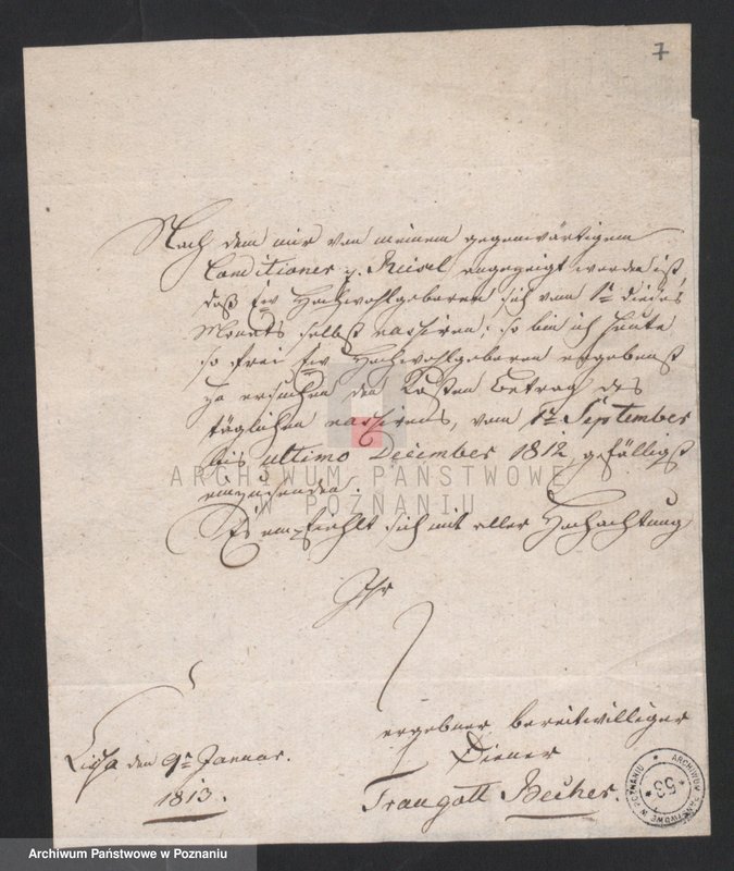 image.from.unit.number "Spec. Korespondencja cechu balwierzy - łaziebników i cyrulików w sprawach zawodowych skierowana do władz miejskich w Lesznie; język niemiecki"