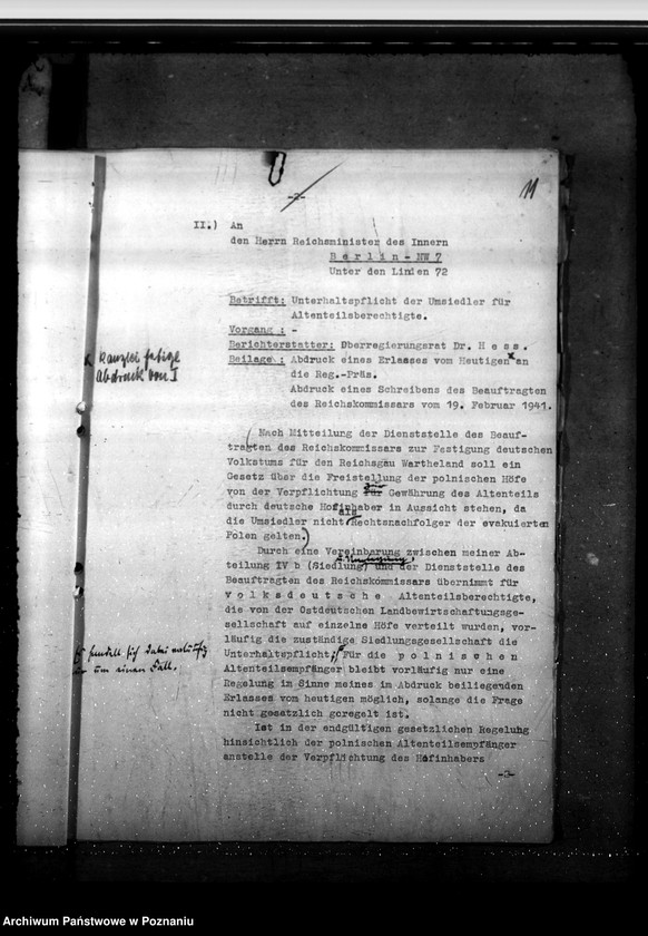 Obraz 15 z jednostki "Unterhaltspflicht für polnische ehemalige Altenteilberechtigte und polnische Landarbeiter"