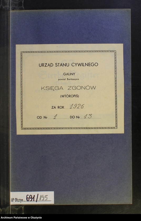image.from.unit.number "Sterbe-Neben-Register Nr 1 - 13 [ Księga zgonów - wtóropis ]"