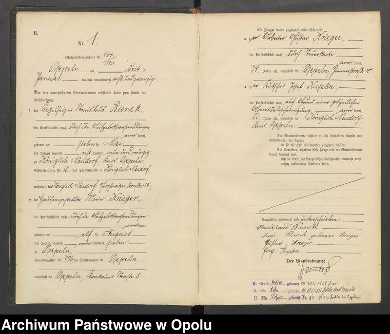 Obraz 4 z jednostki "[Rejestr Małżeństw] 1928 Nr 1-248"
