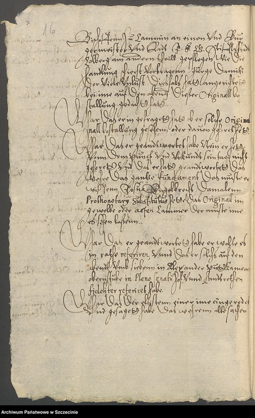 Obraz 18 z jednostki "Dr. Christian Schwartz contra Stiftsvogt Martin v[on] Kleist und den Kammerrat Reimer v[on] Wolde zu Dargen [Dargiń] und Wusterbarth [Ostre Bardo]."