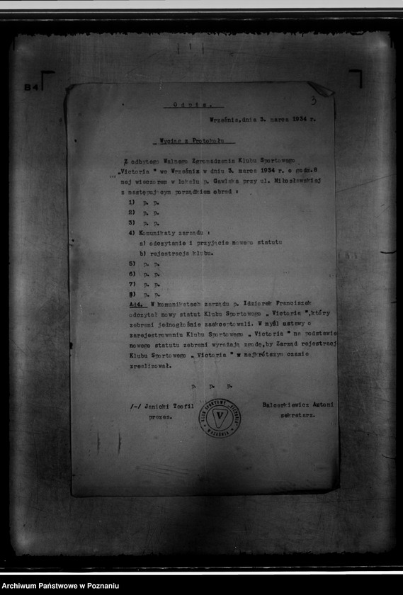 Obraz 7 z jednostki "/Klub Sportowy,,Victoria" we Wrześni/"