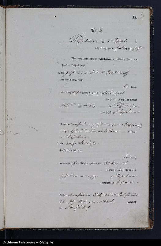 image.from.unit.number "Heiraths-Haupt-Register Nr 1 - 20"