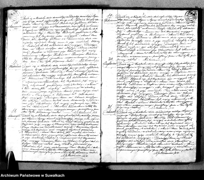 image.from.unit.number "Duplikat Aktów Urodzonych, Zaślubionych i Zmarłych Parafii Rzymsko-Katolickiej Kaletnik z roku 1856."