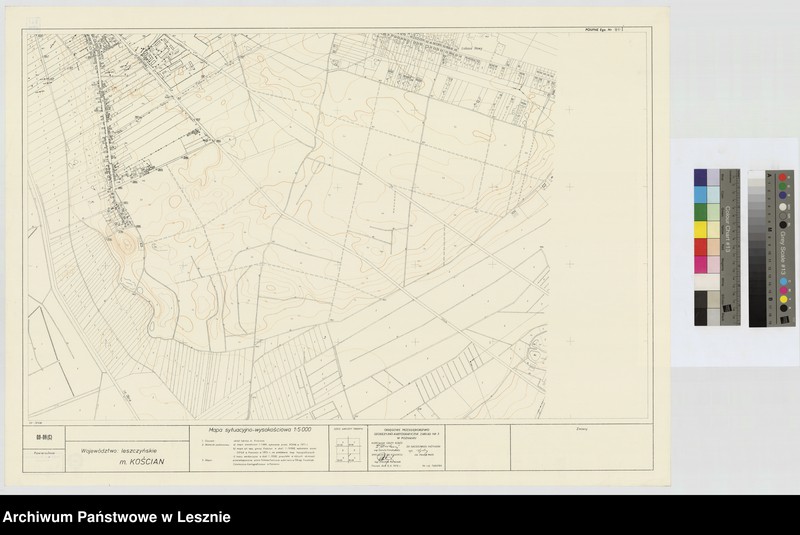Obraz 4 z jednostki "Kościan [mapa sytuacyjno-wysokościowa]"