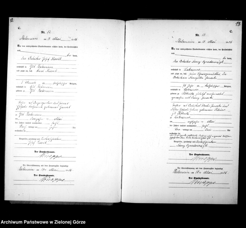 Obraz 11 z jednostki "Sterbe-Neben-Register"