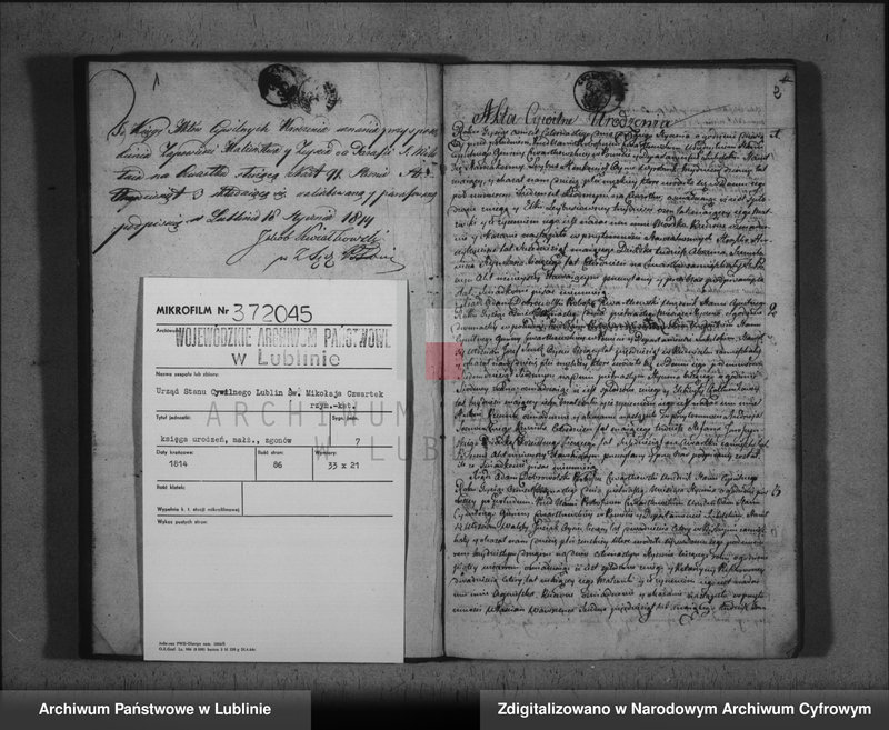 image.from.unit.number "Księga urodzeń, zapowiedzi, małżeństw i zgonów"