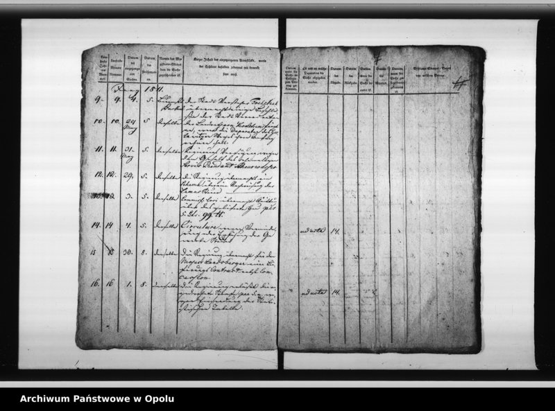 Obraz 6 z jednostki "Journal den eingegangenen Sachen beim Magistrat zu Oppeln angefangen im Juny 1811"