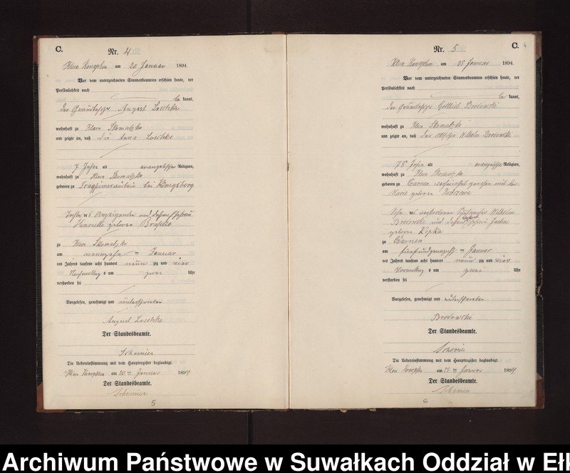 image.from.unit.number "Sterbe-Neben-Register des Preussischen Standes-Amtes Gross Konopken Kreis Loetzen"