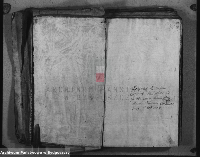 image.from.unit.number "Duplicate der Kirchen Bücher von Kościelec"