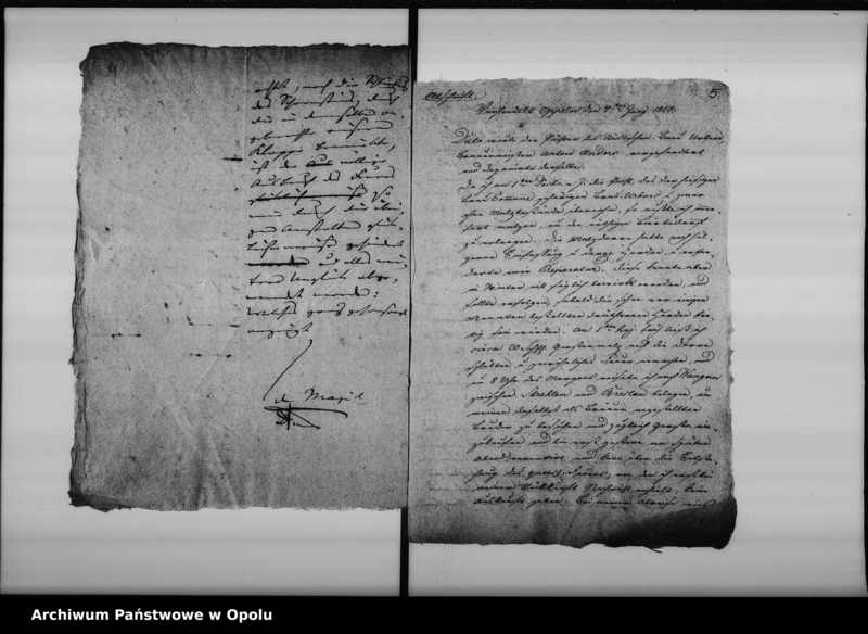 Obraz 7 z jednostki "Acta Specialia das am 1ten Juny 1822 in dem hiesigen städtischen Malzhause ausgebrochene Feuer, betreffend Vol No 8"