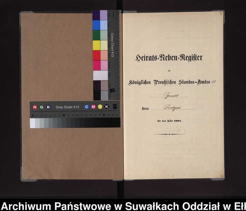 image.from.unit.number "Heirats-Neben-Register des Königlichen Preussischen Standes-Amtes Gneist Kreis Loetzen"