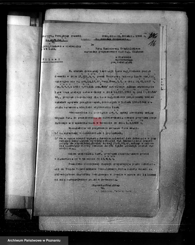 Obraz 20 z jednostki "Nadzór nad gospodarką w lasach majętności Cichowo powiat kościański"