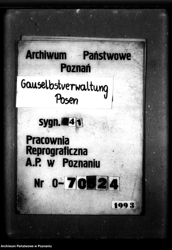 Obraz 11 z jednostki "Verschiedenes - Wreschen [konfiskata majątku kościelnego]."