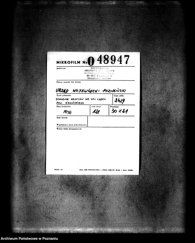 Obraz 2 z jednostki "/Scalenie gruntów we wsi Lądek powiatu konińskiego/"