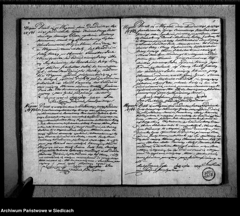 Obraz 5 z jednostki "Akta urodzeń, małżeństw, zgonów"