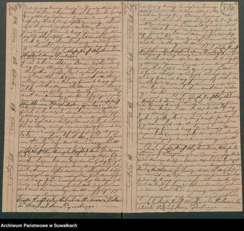 image.from.unit.number "Akta Zeyscia Stanu Cywilnego Gminy Kaletnickiey, od 1-go Stycznia 1816 do ostatniego Grudnia tegoż Roku."