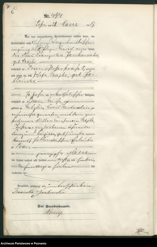 Obraz 13 z jednostki "Księga zgonów t. II"