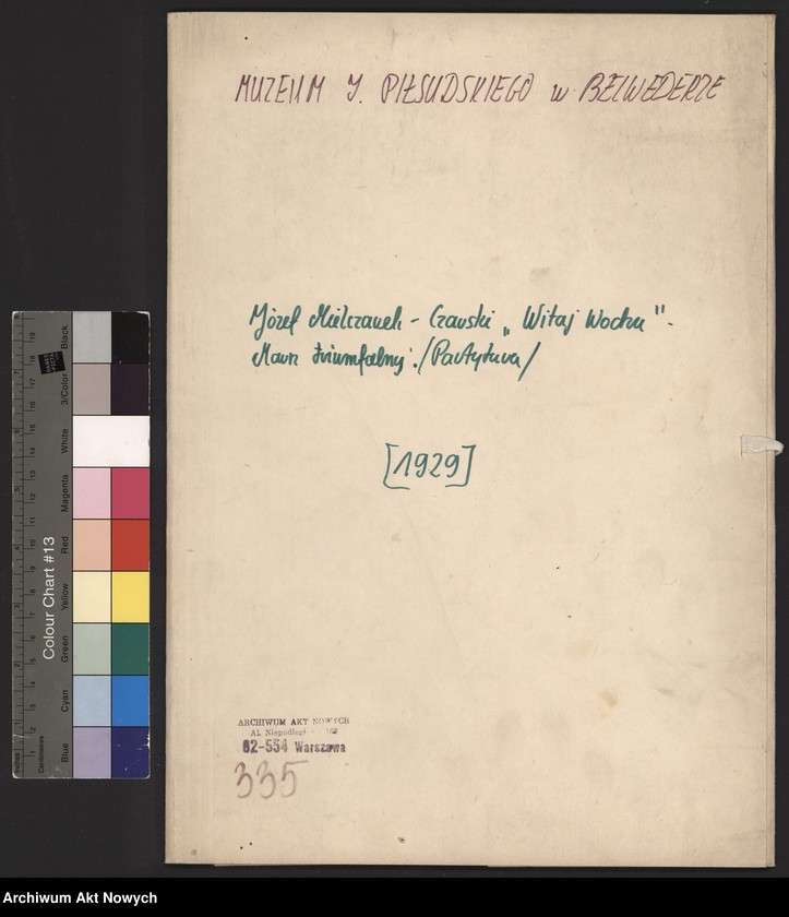 image.from.unit.number "Józef Mielczarek - Czarski. "Witaj wodzu, marsz triumfalny". Partytura."