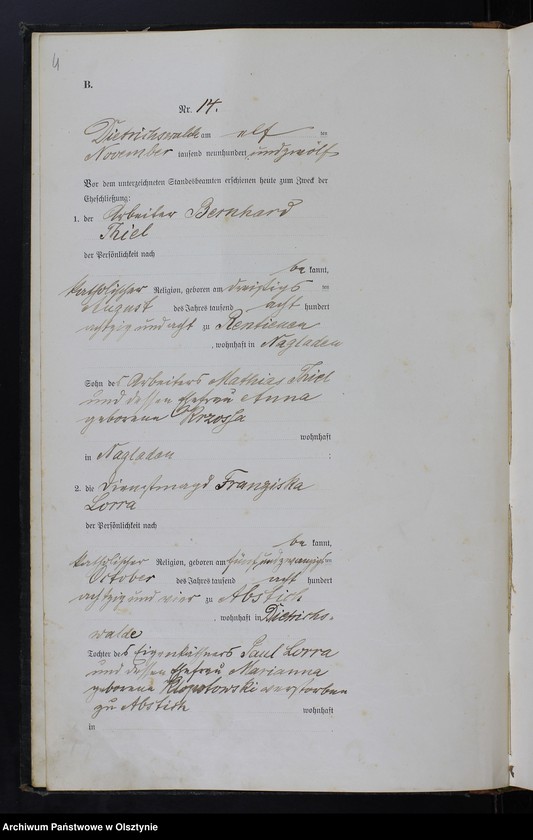 image.from.unit.number "Heiraths-Haupt-Register Nr 9,14,15,16/1912, 1-14/1913, 1-9/1914, 1-4/1916, 1-14/1917, 1-16/1918, 1-20,20-43/1919, 2/1920"