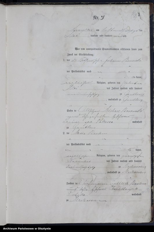image.from.unit.number "Heiraths-Haupt-Register Nr 1 - 33"