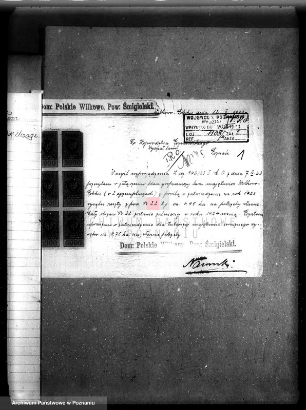 Obraz 5 z jednostki "Majętność /leśna/ Wilkowo Polskie powiat kościański"