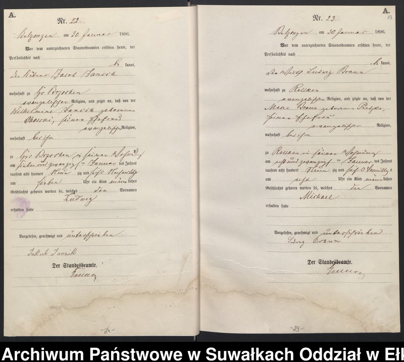 image.from.unit.number "Geburts-Haupt-Register des Königlichen Preussischen Standes-Amtes Belzonzen Kreis Johannisburg Sterbe-Haupt-Register des Königlichen Preussischen Standes-Amtes Belzonzen Kreis Johannisburg"