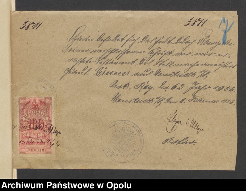 Obraz 13 z jednostki "Verfügung von Todes wegen des Stellmachermeisters Paul Gruner in Neustadt"