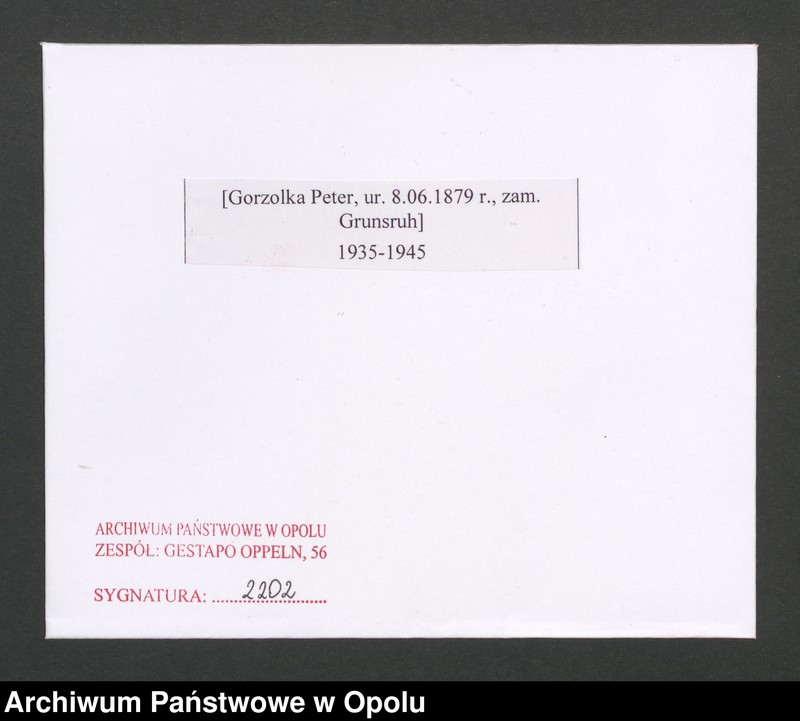 image.from.unit.number "[Gorzolka Peter, ur. 8.06.1879 r., zam. Grunsruh]"