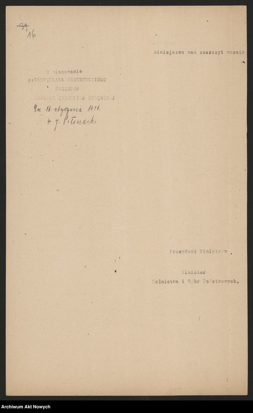 image.from.unit.number "Nominacje i dymisje w Urzędzie Zagospodarowania Odłogów; Państwowym Instytucie Gospodarstwa Wiejskiego; Poznańskim Ziemstwie Kredytowym; Głównym Urzędzie Ziemskim"