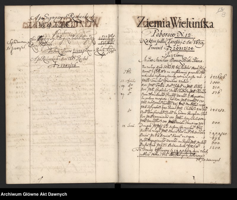 image.from.unit.number "Rozliczenie z poboru i podymnego uchwalonych w 1670 r."