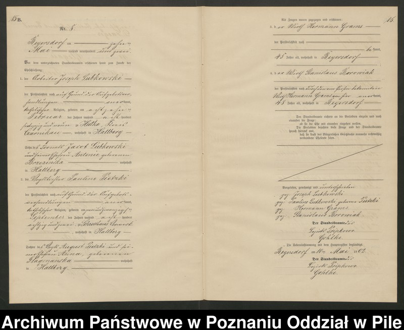 Obraz 11 z jednostki "Księga małżeństw"