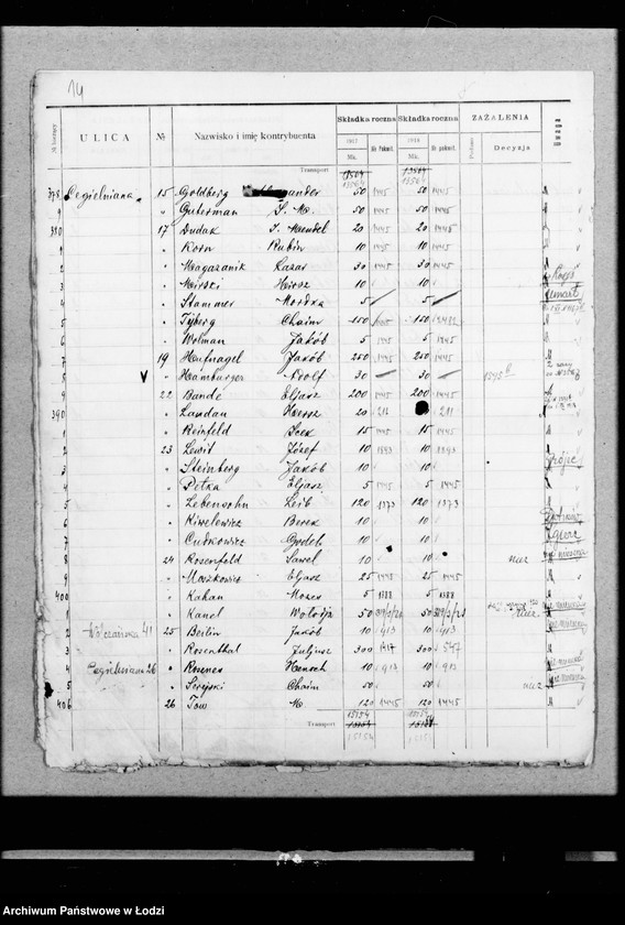 Obraz 18 z jednostki "[Składki gminne]"