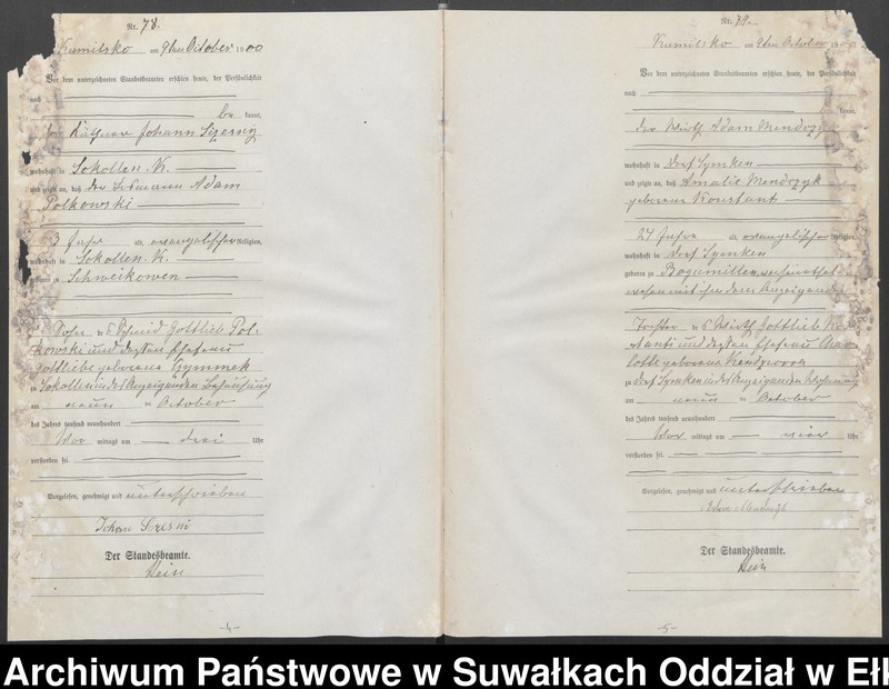 image.from.unit.number "[Sterbe-Haupt-Register des Königlichen Preussischen Standes-Amtes Kumilsko Kreis Johannisburg]"