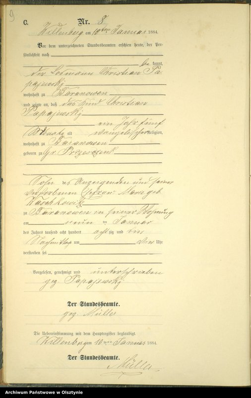 image.from.unit.number "Sterbe-Neben-Register Nr 1 - 190"