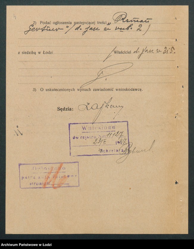 Obraz 6 z jednostki "Roman Gertner- handel win, wódek i towarów kolonialnych"