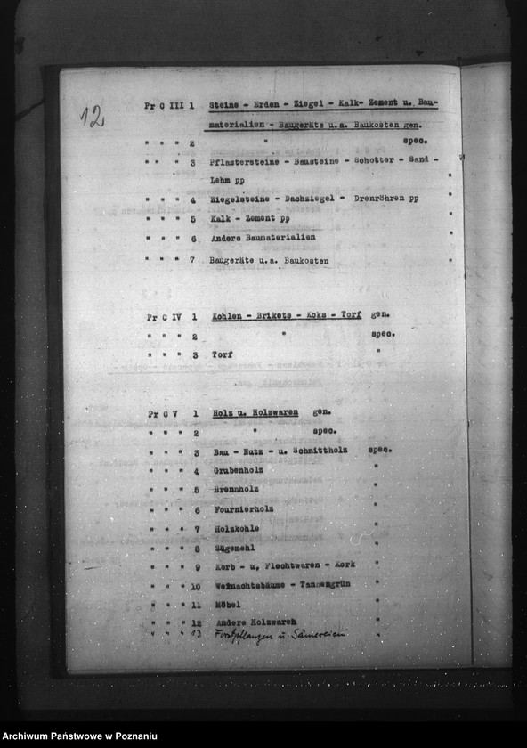 Obraz 16 z jednostki "Aktenplan der - Preisbildungsstelle"