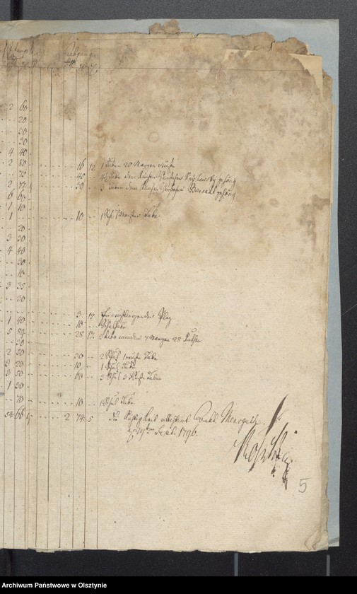 image.from.unit.number "Passenheimsche Stadt Kirchen Rechnung über Einnahme und Ausgabe"