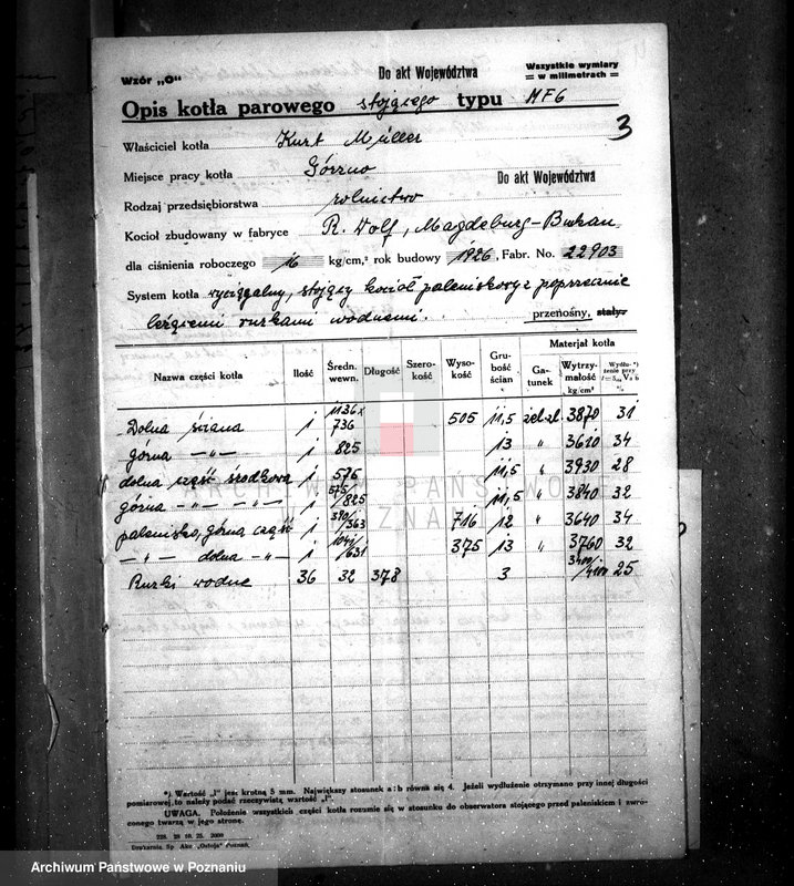 Obraz 7 z jednostki "Majętność Górzno, pow. leszczyński, własność K. Mueller nr woj. kotła 6003"