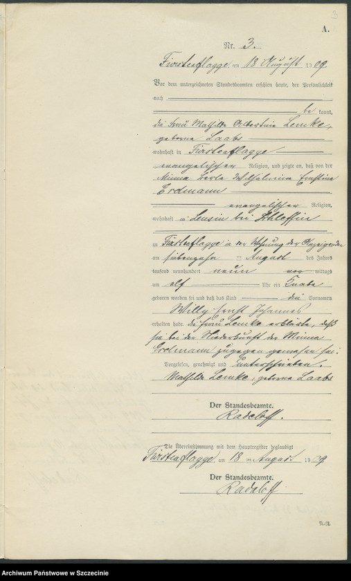 Obraz 6 z jednostki "Geburtsregister"