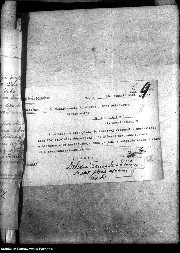 Obraz 12 z jednostki "Sprawy ogólno-administracyjne Zboże siewne"