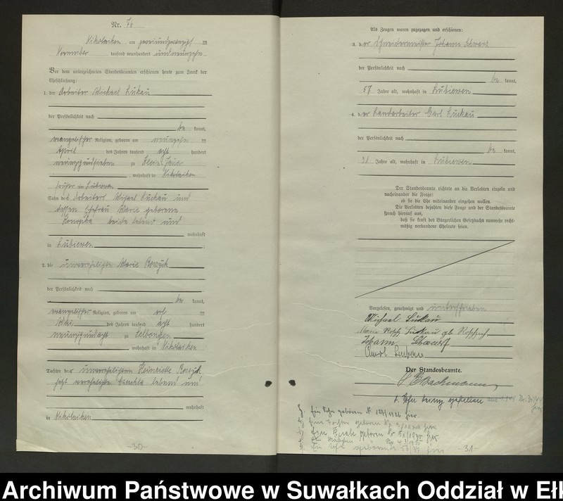 image.from.unit.number "Heirats=Haupt=Register des Königlichen Preussischen Standes-Amtes Nikolaiken Kreis Sensburg"