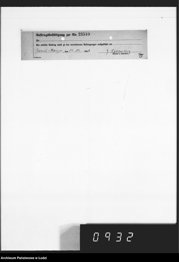 Obraz 14 z jednostki "K.Köberlin.18 Aufträge [Pokwitowania odbioru]"