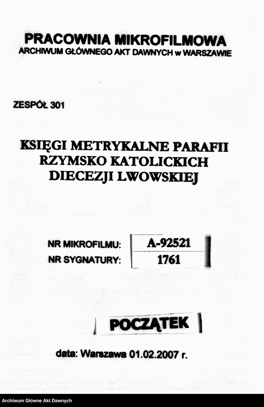 image.from.unit.number "Parafia: Kamionka Strumiłowa. Dekanat: Gliniany. Kopie z ksiąg metrykalnych ur., zg. dla całej parafii (miasto Kamionka i wsie)."
