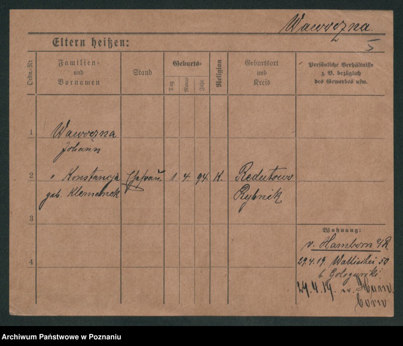 Obraz 14 z jednostki "Waszyński - Wawrzyniak (żonaci, wdowy)"