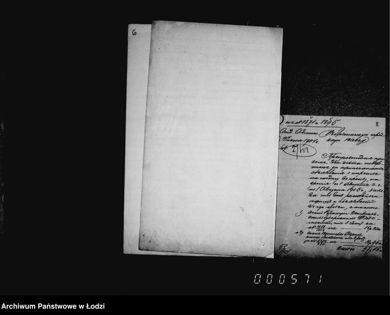 Obraz 10 z jednostki "Ob otdače v arendu dochoda ot vyvešivanija afiš i objavlenji na vremja s 1 avgusta 1904 g. po 1 avgusta 1905 g."