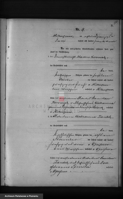 Obraz 19 z jednostki "Księga małżeństw"