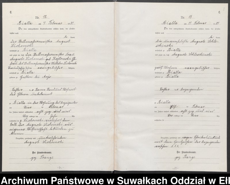 image.from.unit.number "[Sterbe-Haupt-Register des Königlich Preussischen Standes-Amtes Bialla Kreis Johannisburg]"